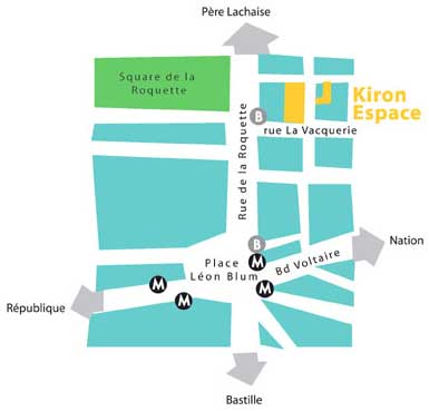 Plan d'accès Kiron Espace